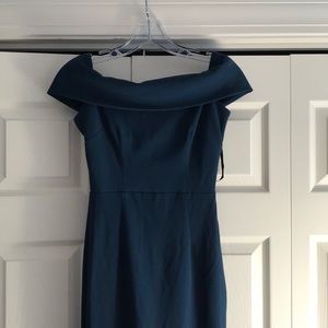 Beautiful Blue off the shoulder mermaid dress